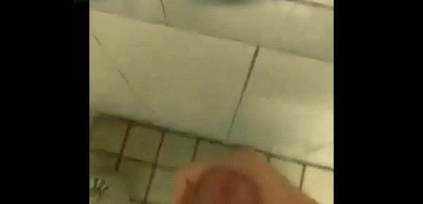  Taiwan straight guy jerk in toilet at work